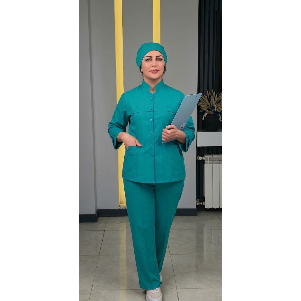 ست اسکراب زنانه سبز هایمد مدل سوفیا