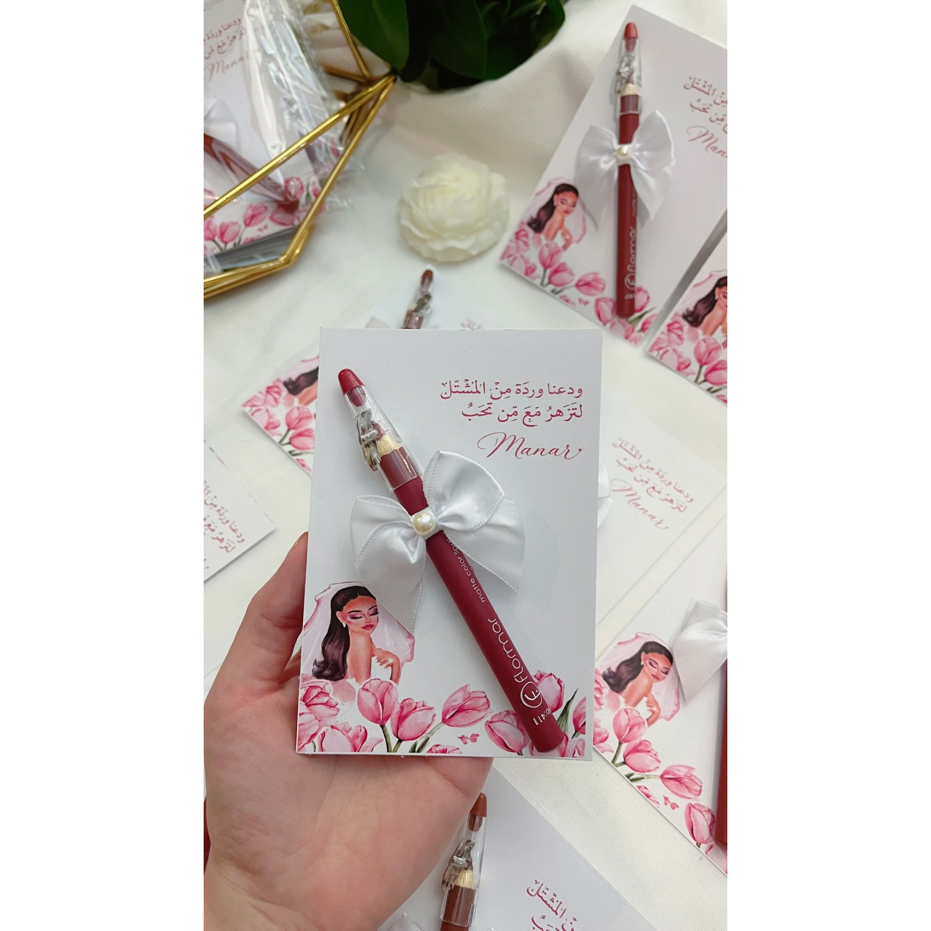 کارت عروسی سایز متوسط به همراه طراحی