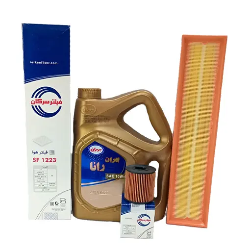 پکیج استاندارد روغن موتور پژو 207 بهران و فیلتر سرکانجدید