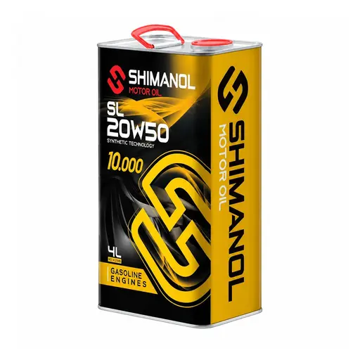 روغن موتور شیمانول مدل 20W50 سطح کیفی SL فلزی چهار لیتریجدید