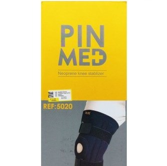 زانوبند چهارفنره نئوپرن پین مد (PIN MED) کد 5020 سایز L نو و آکبندجدید