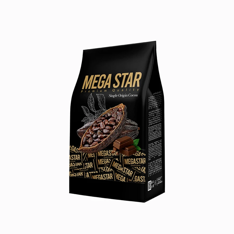 شکلات دارک 55٪ مگا استار 300 گرمی — طعمی ملایم و متعادل، مناسب پذیرایی