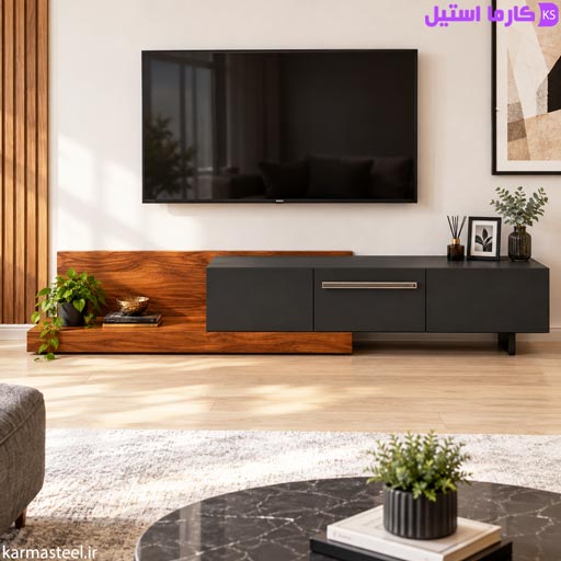 میز تلویزیون کد T4 تمام ام دی اف (چوب)