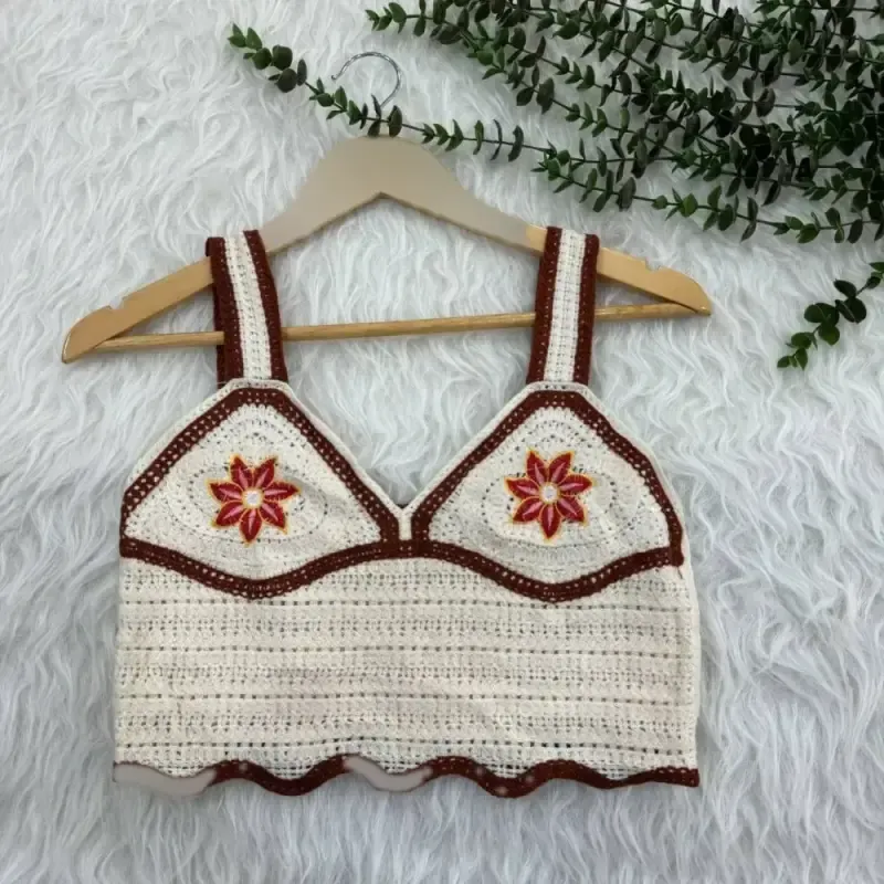 تاپ قلاب بافی فری سایز کد 1080 زنانه دخترانه مناسب تا سایز 42 قد 40 دور سینه 80 بدون آبرفت و رنگ رفت چهارفصل شیک رو