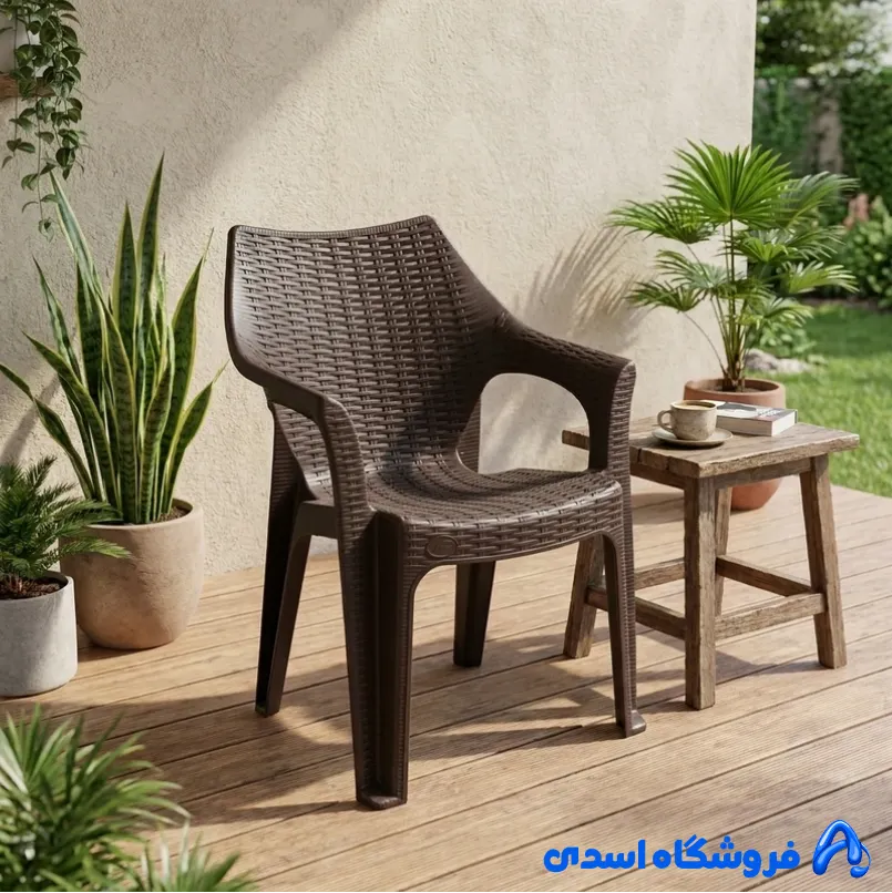 صندلی دسته دار ناصر پلاستیک کد 998