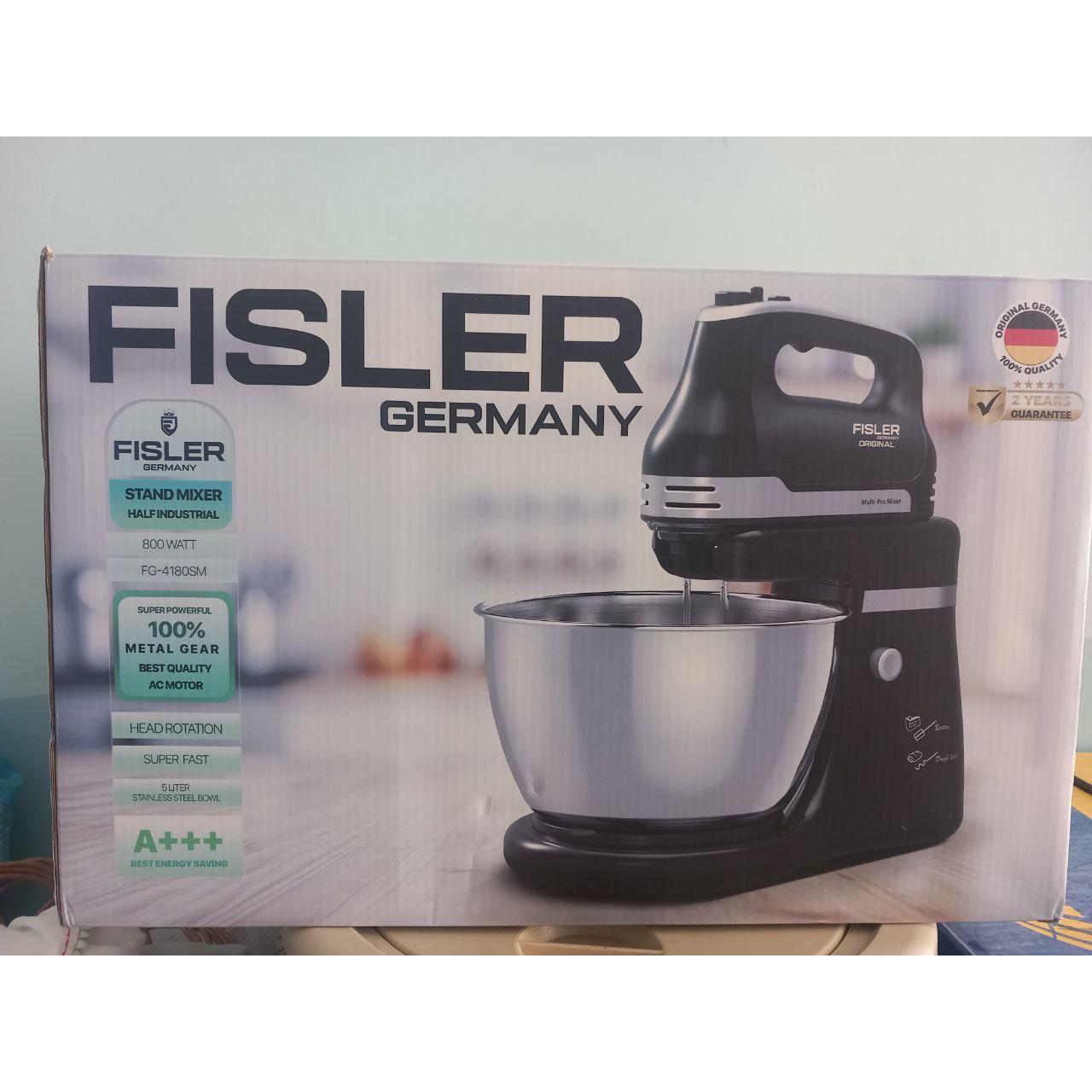 همزن کاسه دار چرخشی فیسلر آلمان مدل FG-4180SM رنگ مشکیجدید
