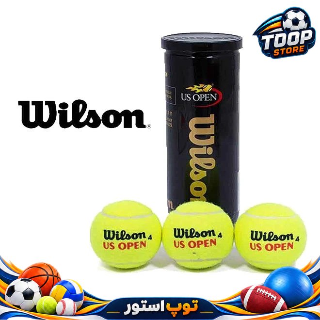 توپ تنیس ویلسون مدل US Open بسته سه عددی های کپی-خرید توپ به صورت عمده و تکجدید