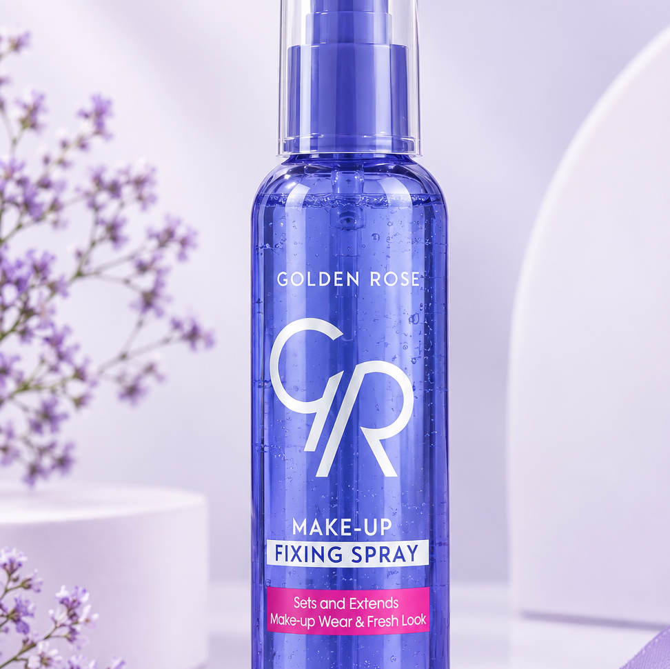 اسپری فیکس آرایش گلدن رز مدل Make-Up Fixing Spray حجم 120 میلیلیتر