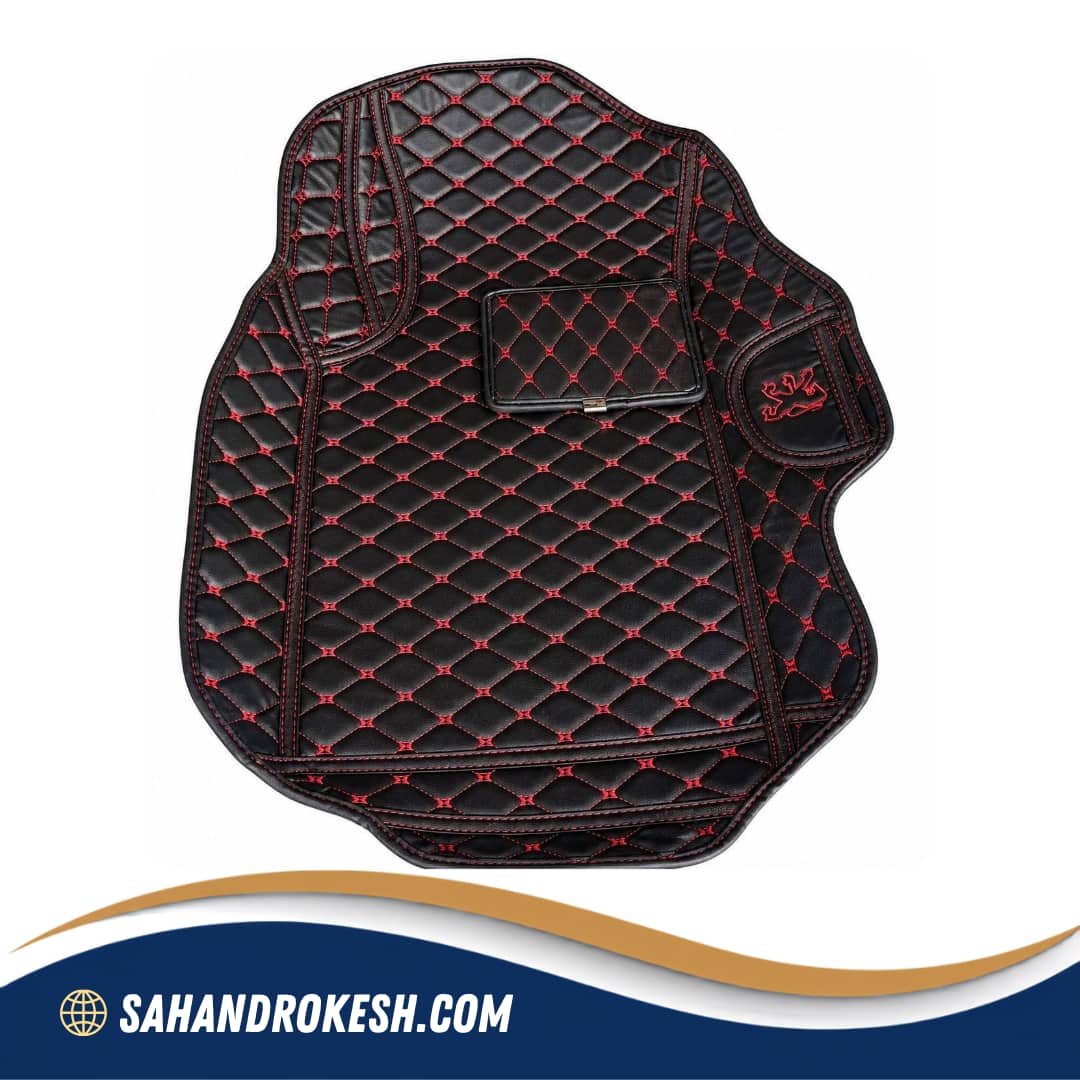 کفپوش چرم 6بعدی گلدوزی شده کوئیک