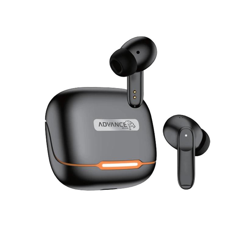 ایرفون بی سیم Advance Media مدل A-R6 ANC+ENC - مشکی (گارانتی یکساله ویستا حافظه)جدید