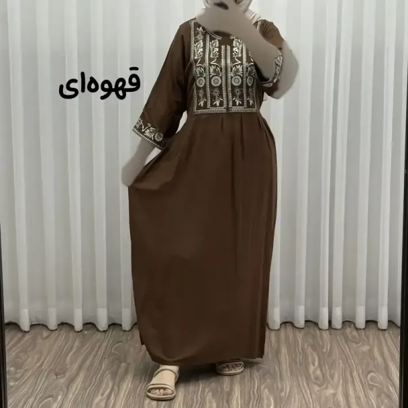 پیراهن ساحلی نخی زنانه مدل الهه فری سایز مناسب تا 44 با کمربندجدید