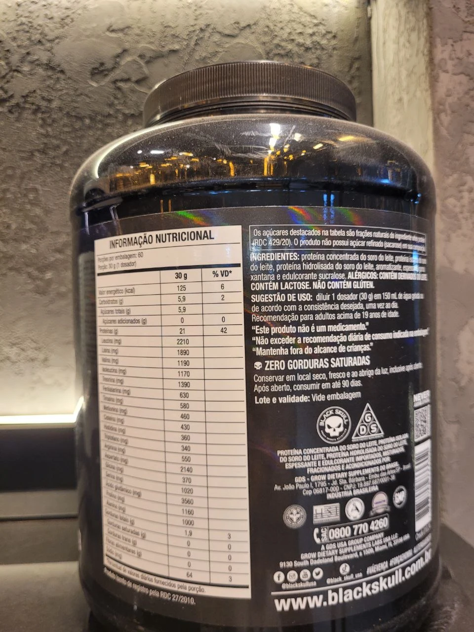 پروتئین وی بلک اسکال 1.8 کیلوگرم اصل | Black Skull's 100% HD Whey 1.8kgجدید