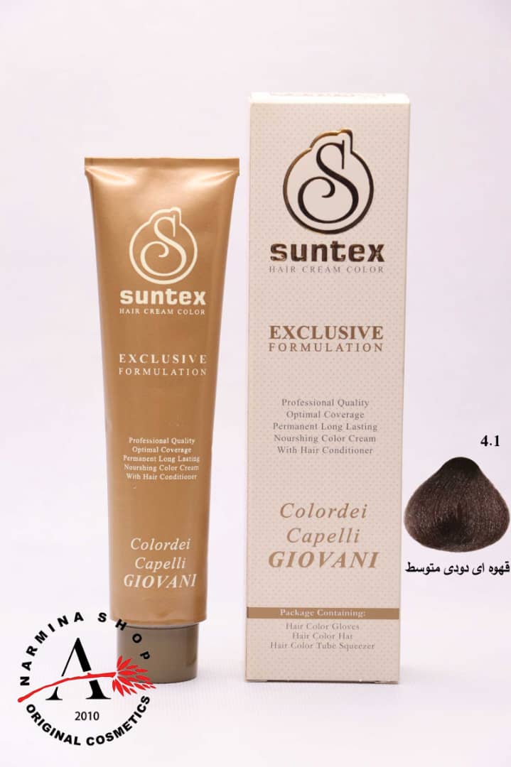 رنگ مو سانتکس شماره 4.1 SUNTEX