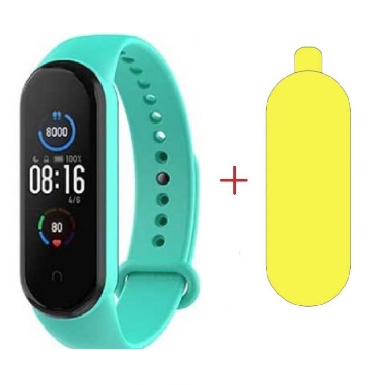 پکیج بند و محافظ صفحه نانو مخصوص مچ بند شیائومی Xiaomi Mi Band 6 مدل sfp-0214