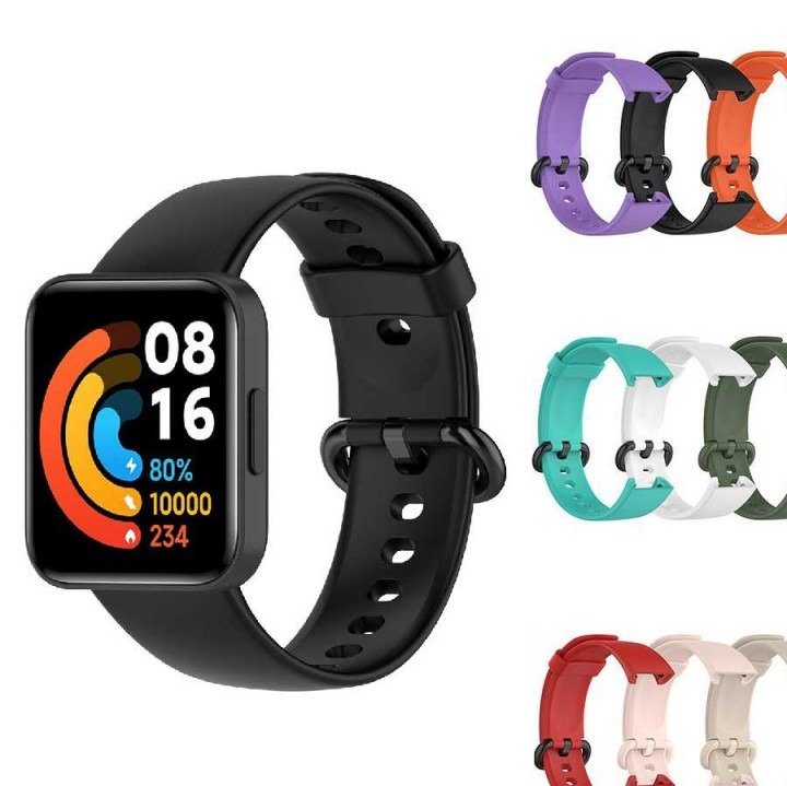 پکیج بند و کاور و محافظ تمام صفحه مخصوص ساعت شیائومی Redmi Watch 2 Lite مدل sfp-0414