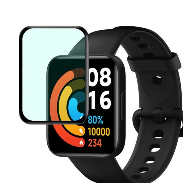پکیج بند و کاور و محافظ تمام صفحه مخصوص ساعت شیائومی Redmi Watch 2 Lite مدل sfp-0414