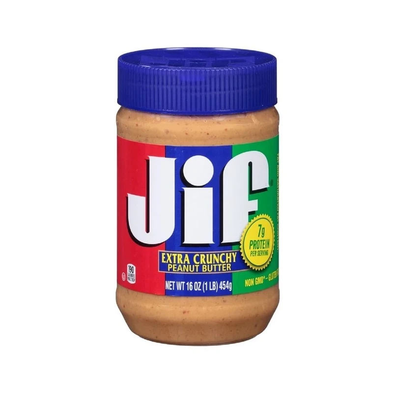 کره بادام زمینی جیف JIF CRUNCHY کرانچی اصلی آمریکا (455 گرم)
