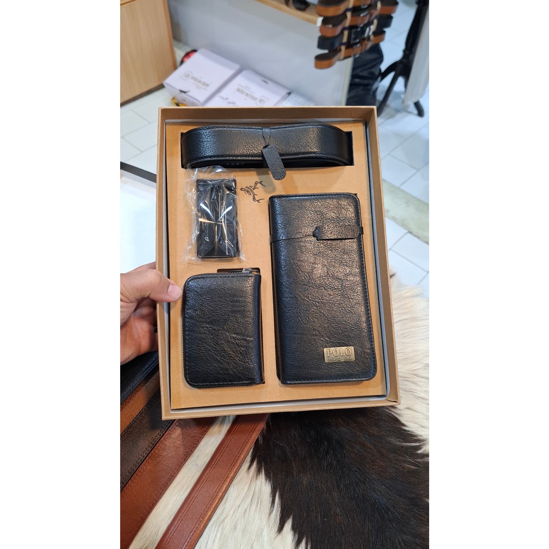 ست کیف و کمربند مردانهجدید