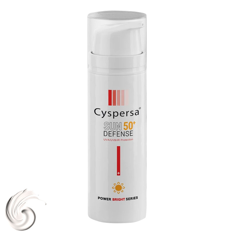 کرم ضدآفتاب بیرنگ سیسپرسا SPF50 مدل ضدلک مناسب انواع پوست، حجم 50 میلیلیترجدید