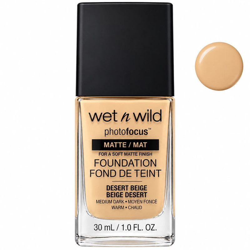 کرم پودر مایع 15 Spf وت ان وایلد مدل DESERT BEIGE مناسب برای پوست خشک و نرمال حجم 30 میلیلیتر