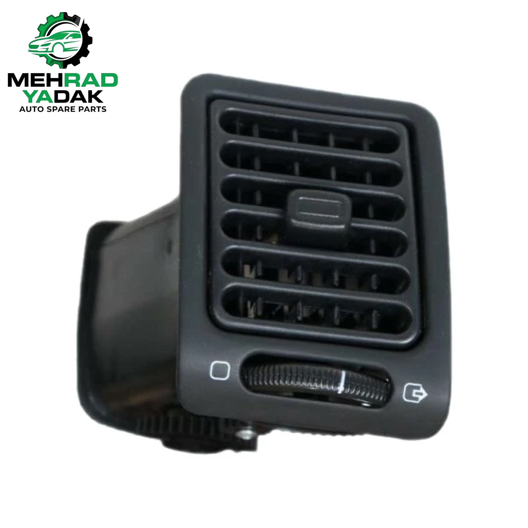 دریچه تنظیم هوای کولر و بخاری پژو 405 قدیم رنگ مشکی سمت راست برند اصلی جدید