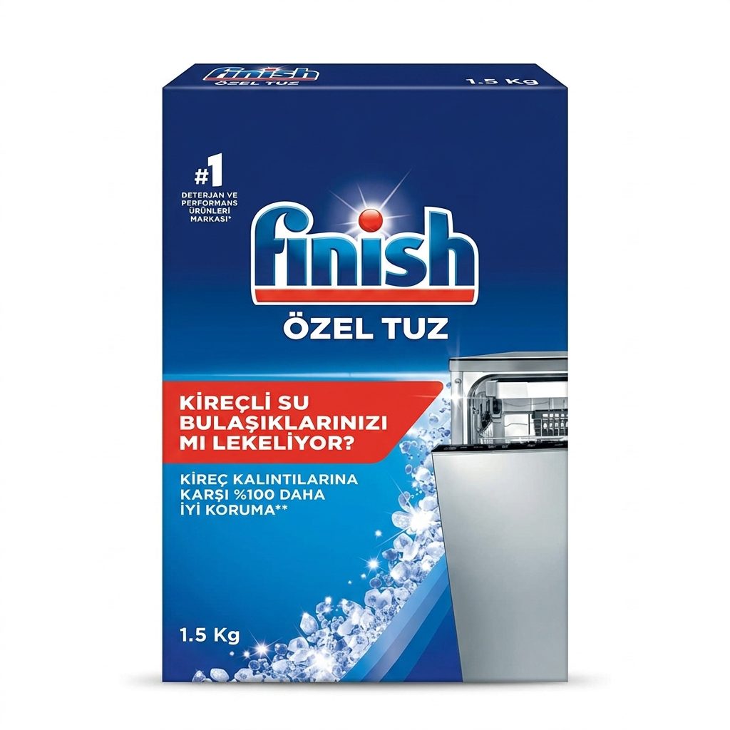 نمک ماشین ظرفشویی فینیش Finish Özel Tuz محافظت در برابر رسوب و لکه آب سخت | 1500 گرم