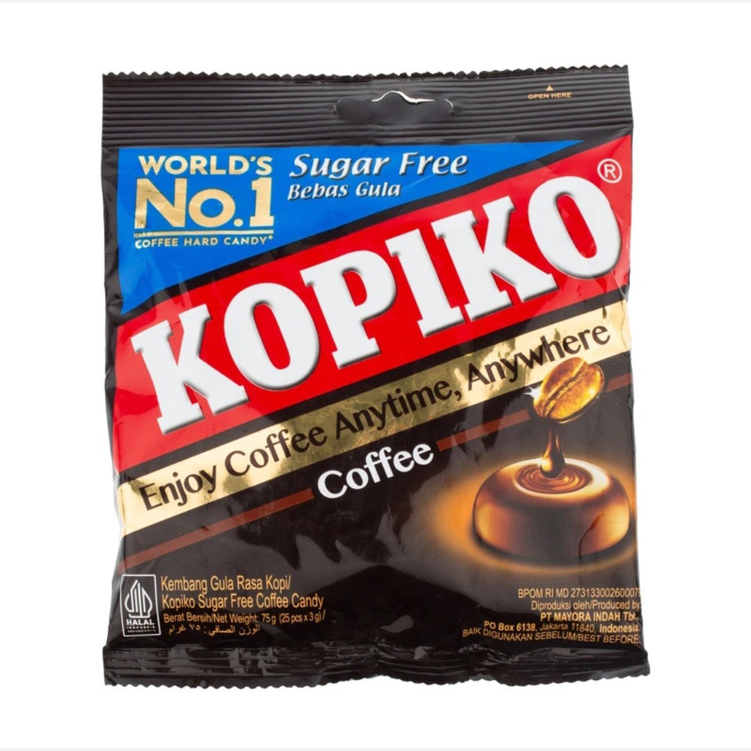 آبنبات قهوه بدون شکر کوپیکو 75 گرمی (Kopiko Sugar Free)