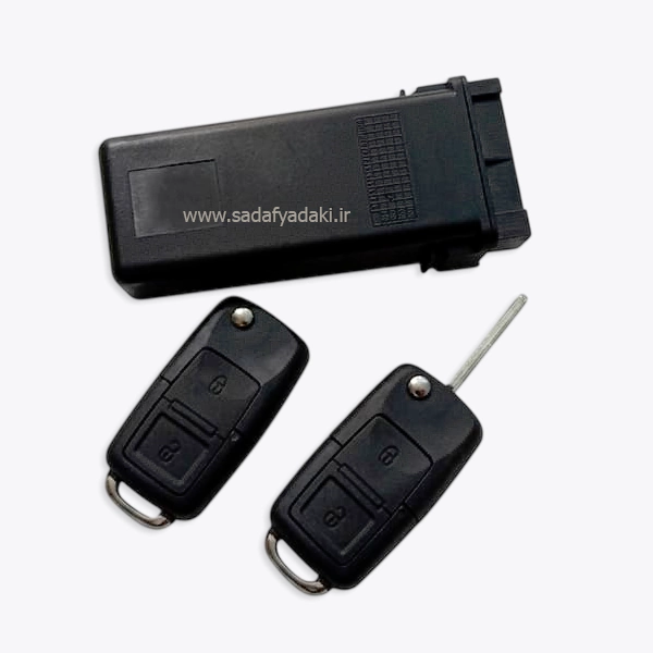 کنترل یونیت قفل مرکزی EMS:BOSCH با 2 عدد ریموت معمولی دودگمه بدون تیغه پژو پارس پژو 405 ایساکوجدید