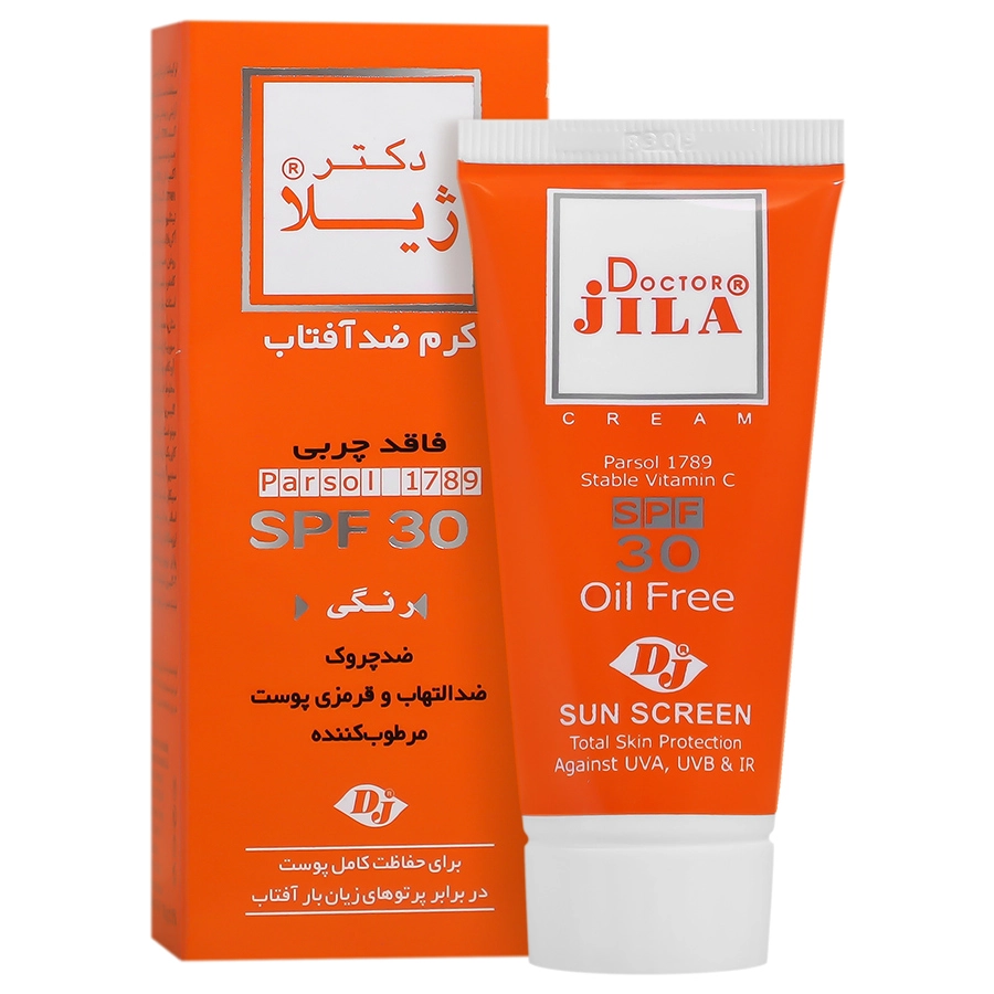 کرم ضد آفتاب رنگی SPF30 دکتر ژیلا 30 گرم_تخفیف