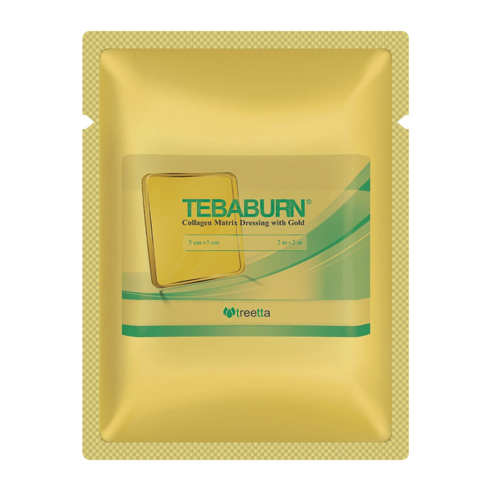 طبابرن پانسمان ماتریکس کلاژن طلا | Collagen Matrix Dressing With Gold