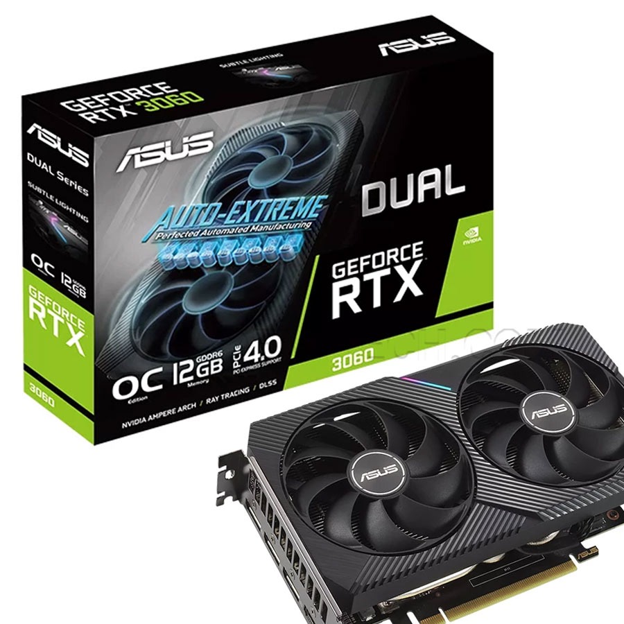 کارت گرافیک گیمینگ ایسوس مدل ASUS NVIDIA GEFORCE RTX3060-012G-v2 OC 12GB GDDR6 DUAL