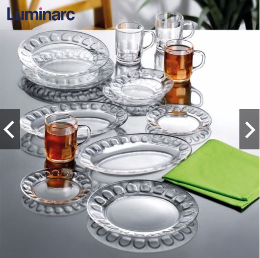 دیس برنج خوری سفید عینکی 36 لومینارک Luminarc