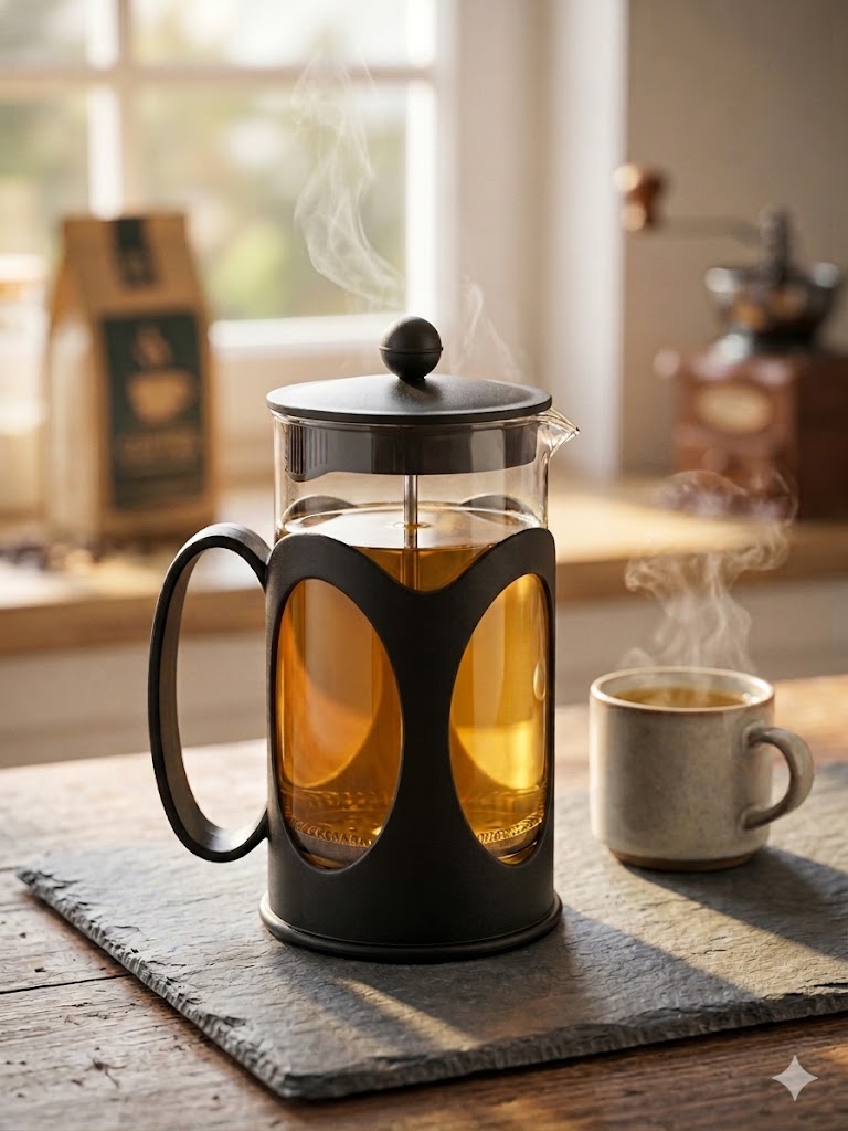 فرنچ پرس مشکی گنجایش 600 سی سی