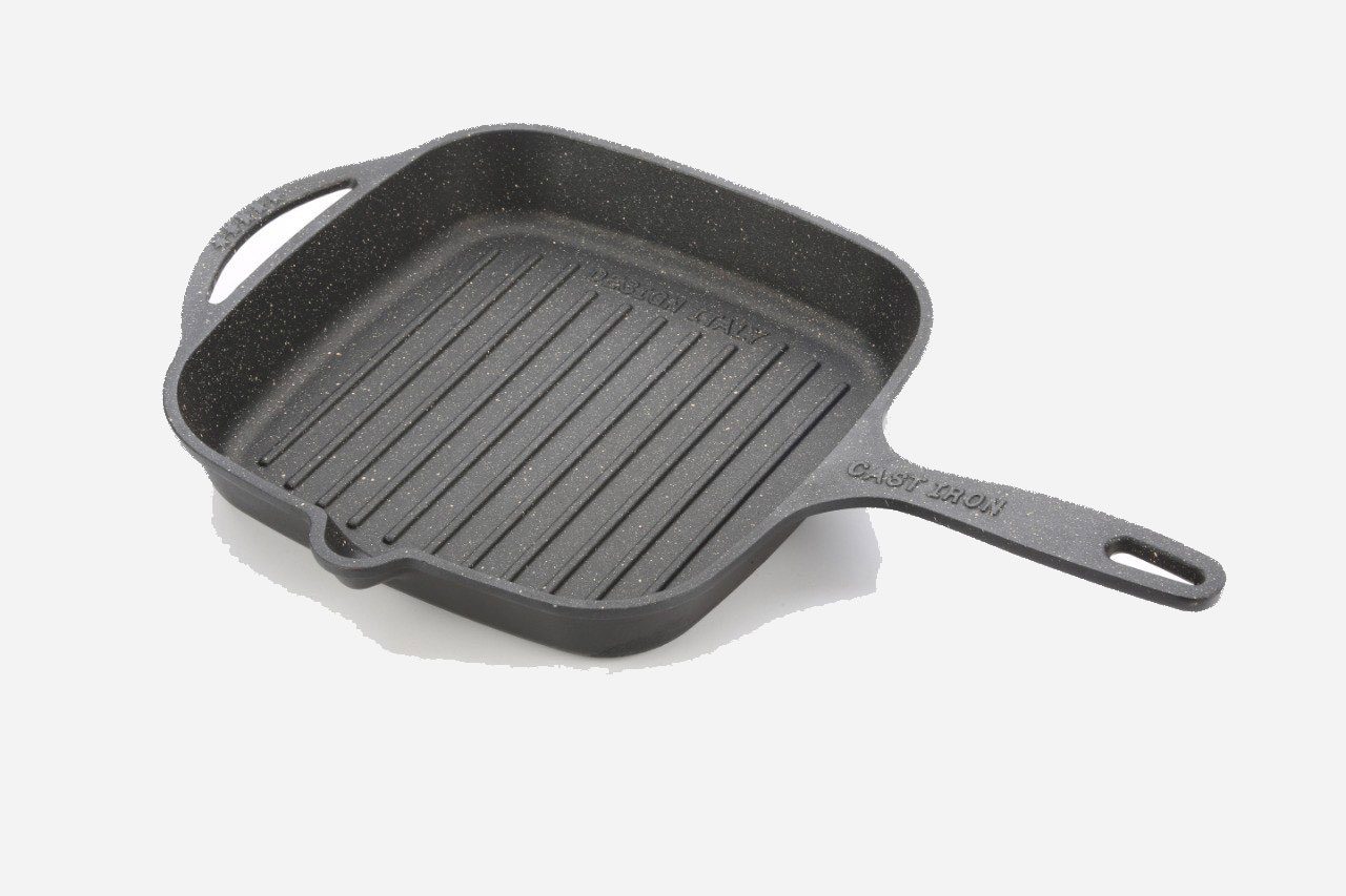 تابه گریل چدنی لبه دار تک دسته نیوهوم NH13-0056