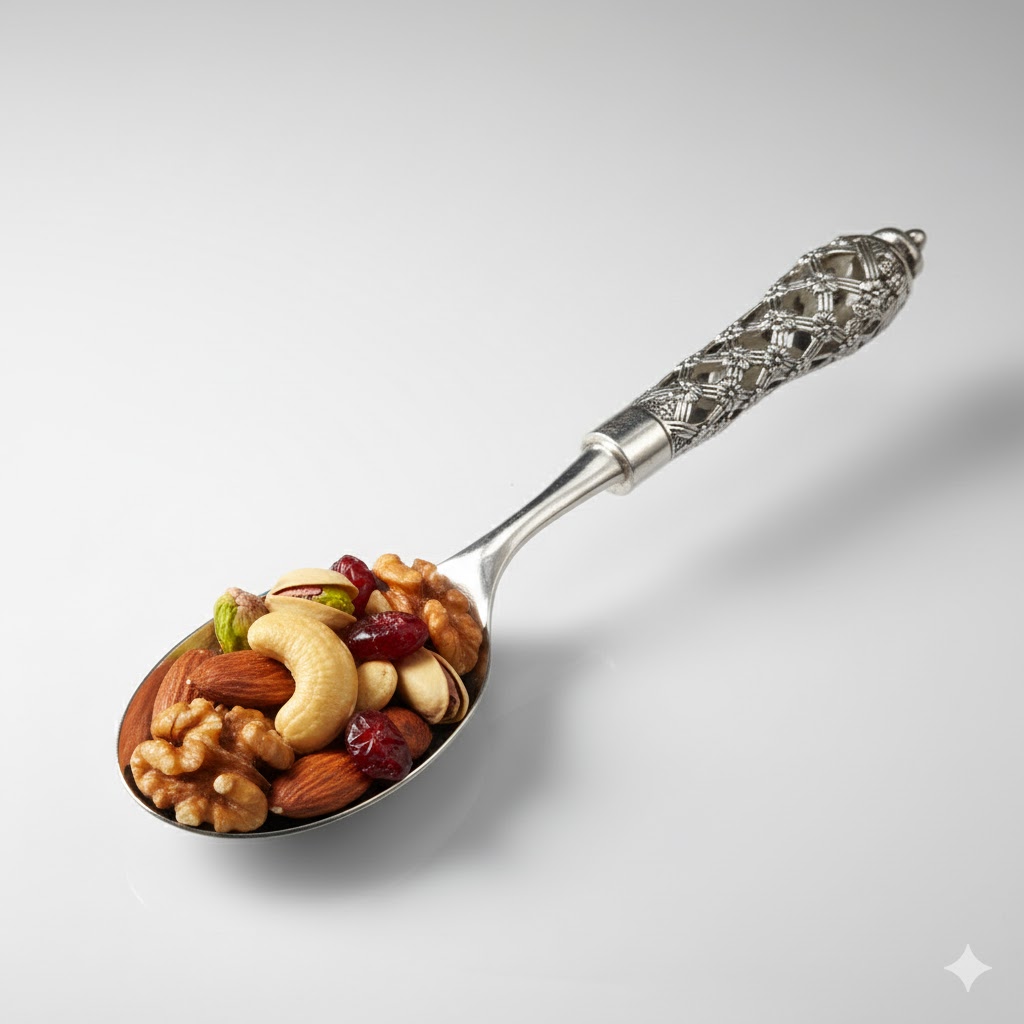 قاشق آجیل استیل یونیک کد 7090