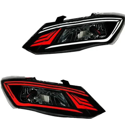 چراغ جلو اسپرت کوییک مدرن مدل DODGE مولتی کالر (ریموت دار) بدون موتور دو عددی