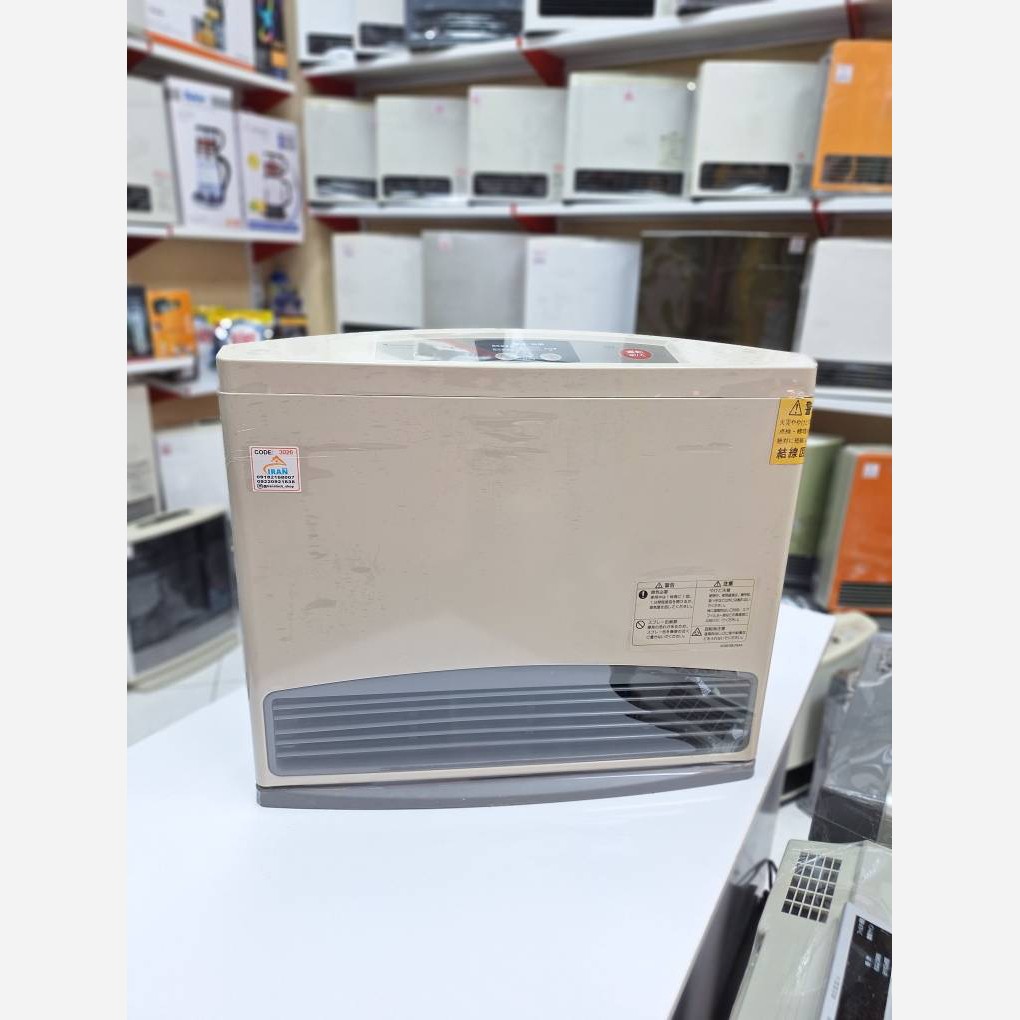 بخاری گازی برقی ژاپنی توان 5800وات صفحه تخت جدید