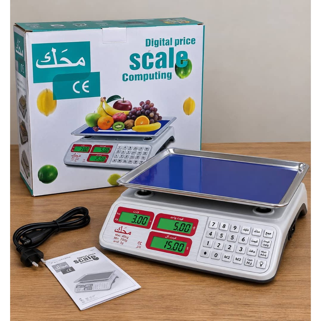 ترازو محک دکمه استیل