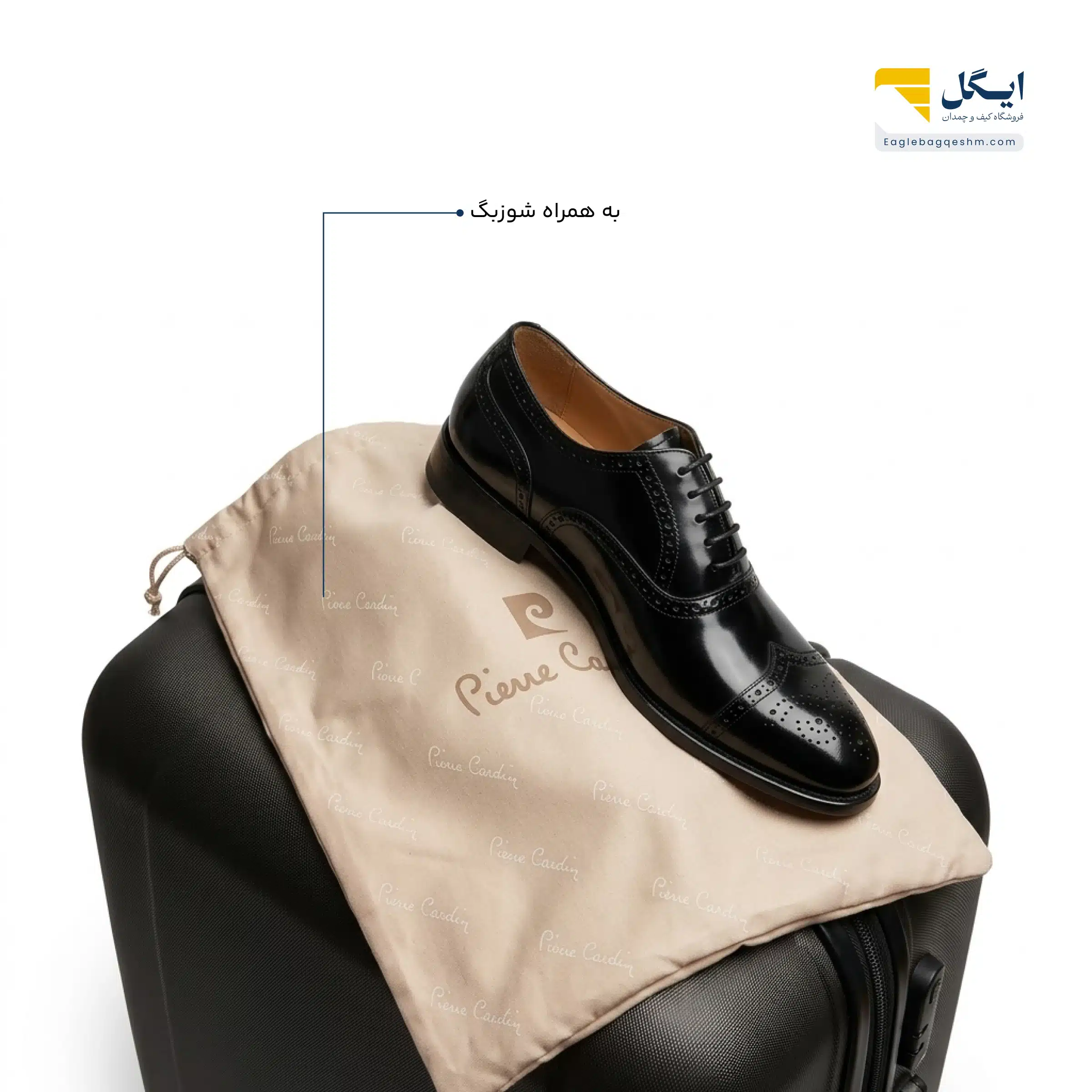 چمدان پیرکاردین 86391 بدنه مقاوم پلیپروپیلن، قفل TSA(سایز کوچک)