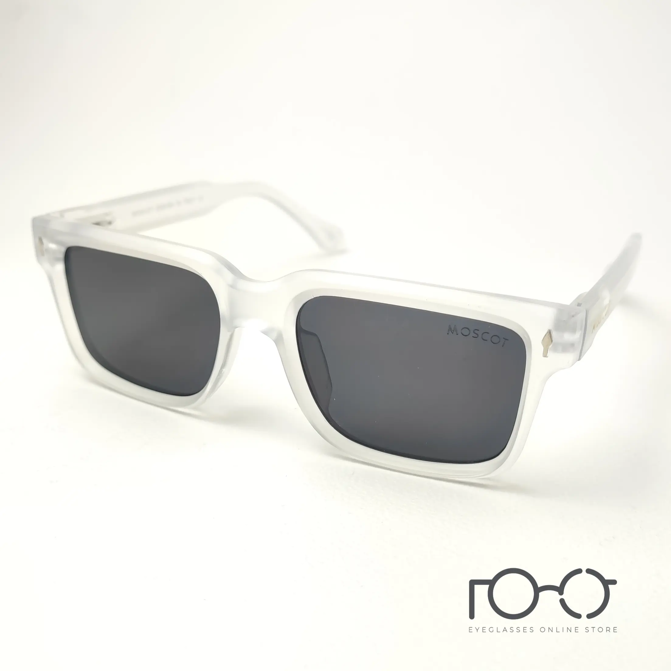 عینک آفتابی موسکات MOSCOT کائوچو کد YS-1080 رنگ یخی با لنز دودی