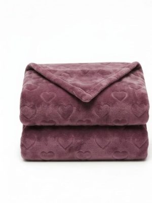 پتو مسافرتی یک نفره شادیلون طرح آرنیکا سایز 150×220 تک رنگ - کد 831 (نخ پنبه)