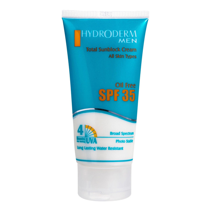 کرم ضد آفتاب فاقد چربی هیدرودرم مدل Men SPF35 وزن 50 گرم