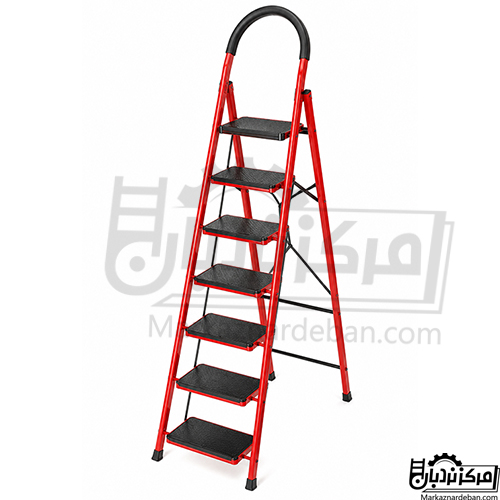 نردبان پله پهن خانگی 7 پله پس کرایه