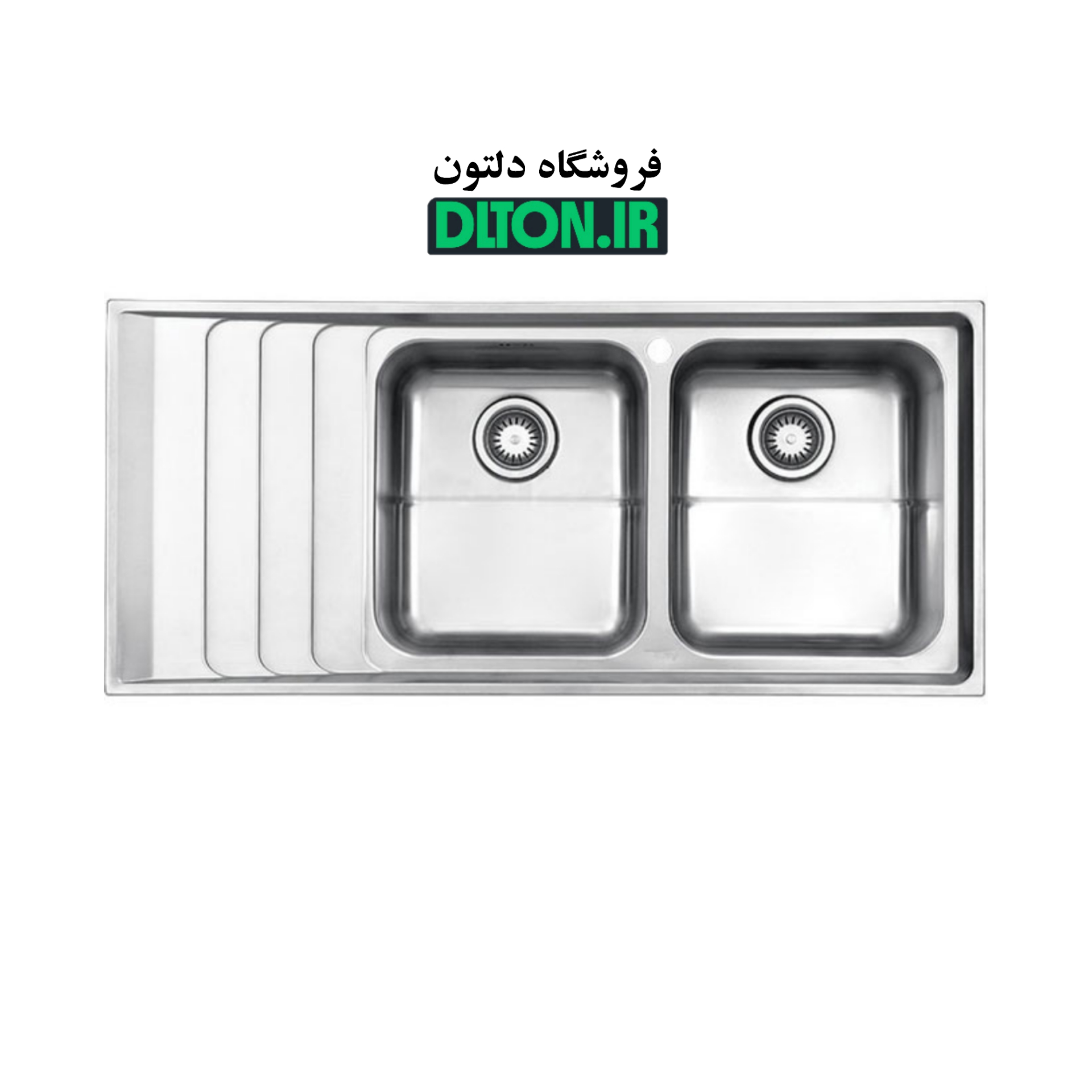 سینک استیل البرز مدل 734 توکارجدید
