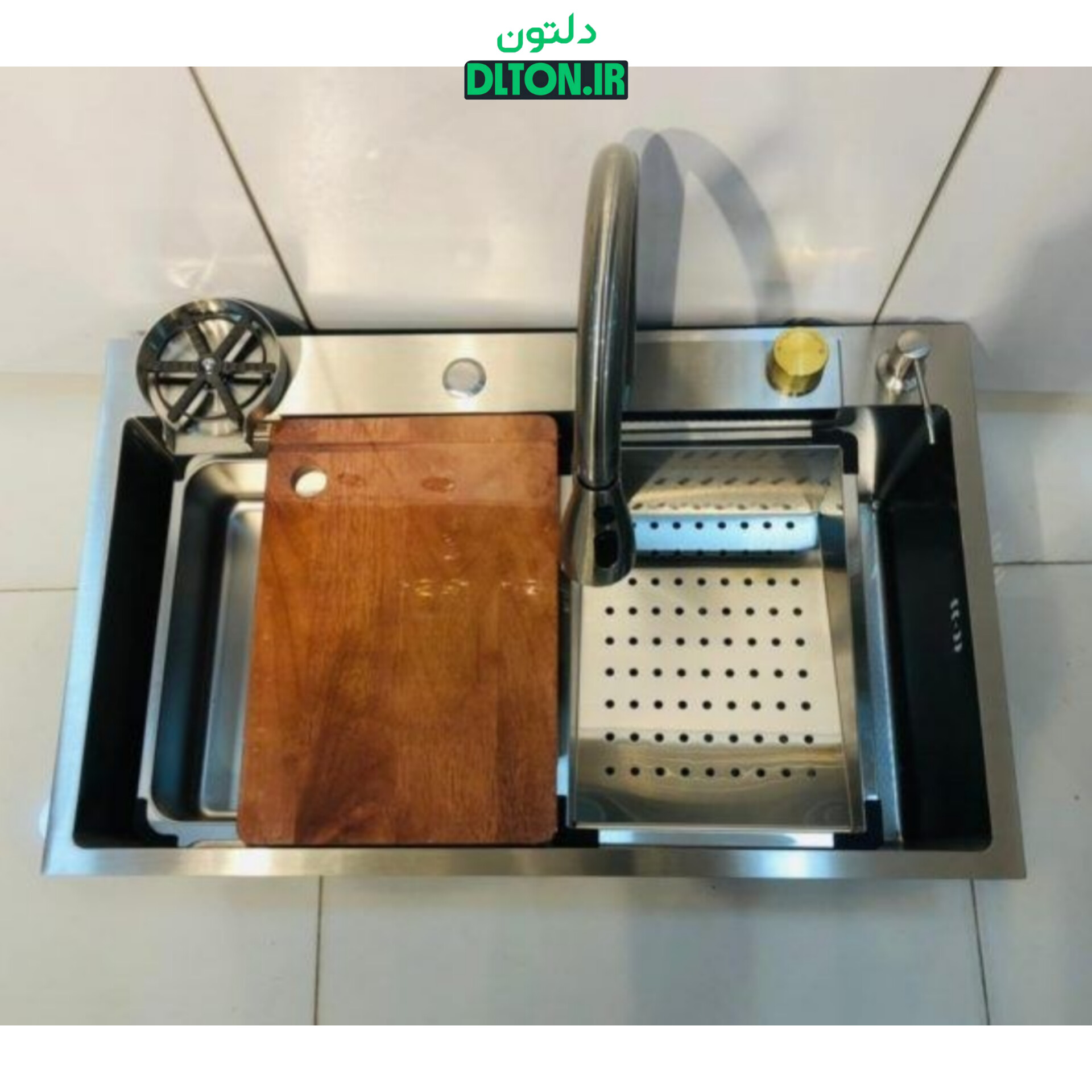 سینک ظرفشویی آبشاری استیل مات ضد خش گرید A لانه زنبوری HUADIAOجدید