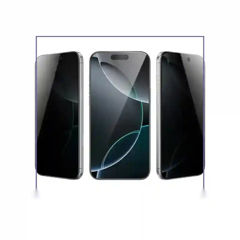 گلس حریم شخصی آیفون 16پرو و 17 گرین لاین Green Lion Steve Privacy Iphone 16 Pro & 17 Glass GN9HSPY17BK