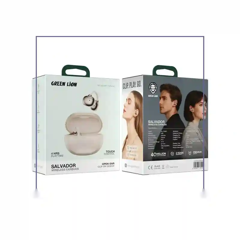 هندزفری بیسیم گرین لاین Green Lion Salvador Wireless Earbuds GNTWS87SBDGY - beigeجدید