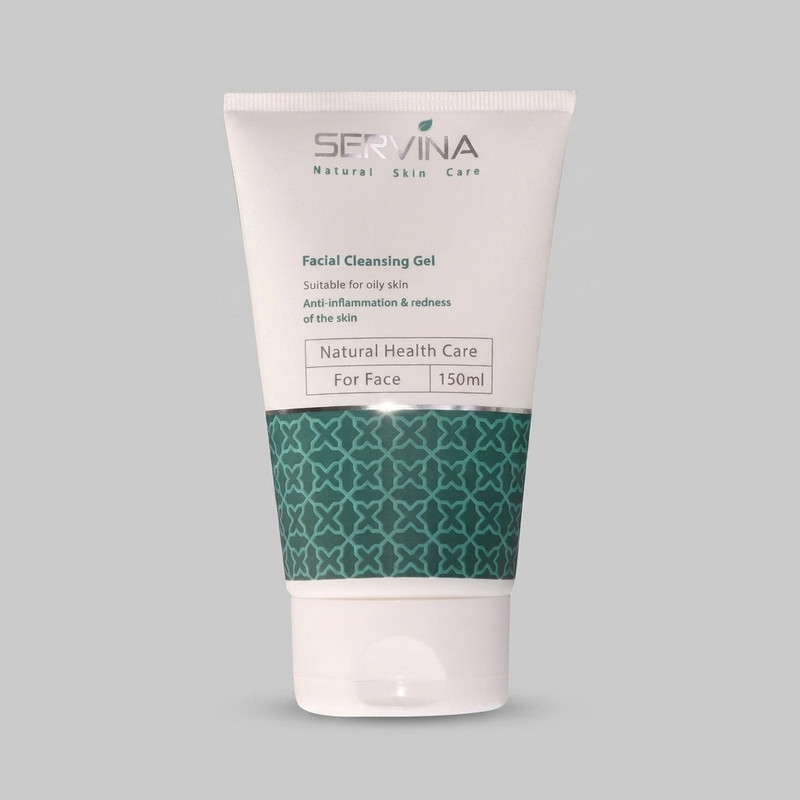 ژل شستوشوی صورت سروینا مخصوص پوستهای چرب و مختلط مدل Oily Skin حجم 150میلیلیتر