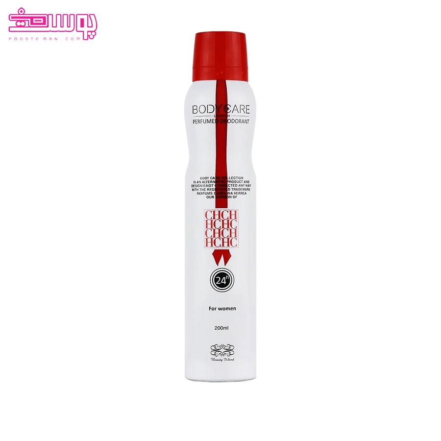 اسپری بدن زنانه بادی کر مدل CH حجم 200ml