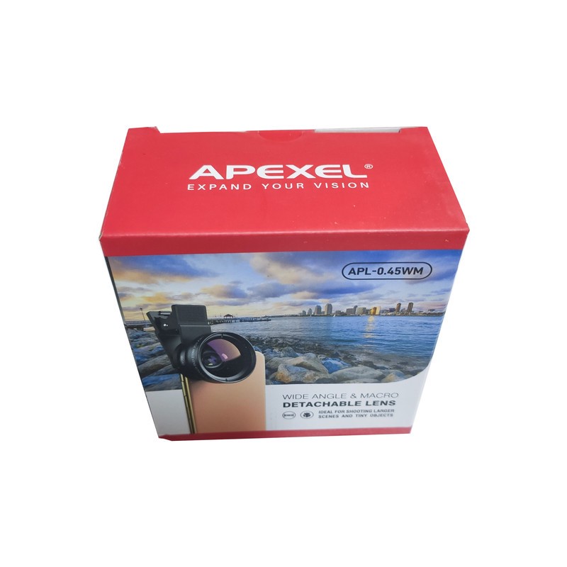 لنز کلیپسی موبایل اپیکسل مدل APL-0.45WM کد wide angle macro